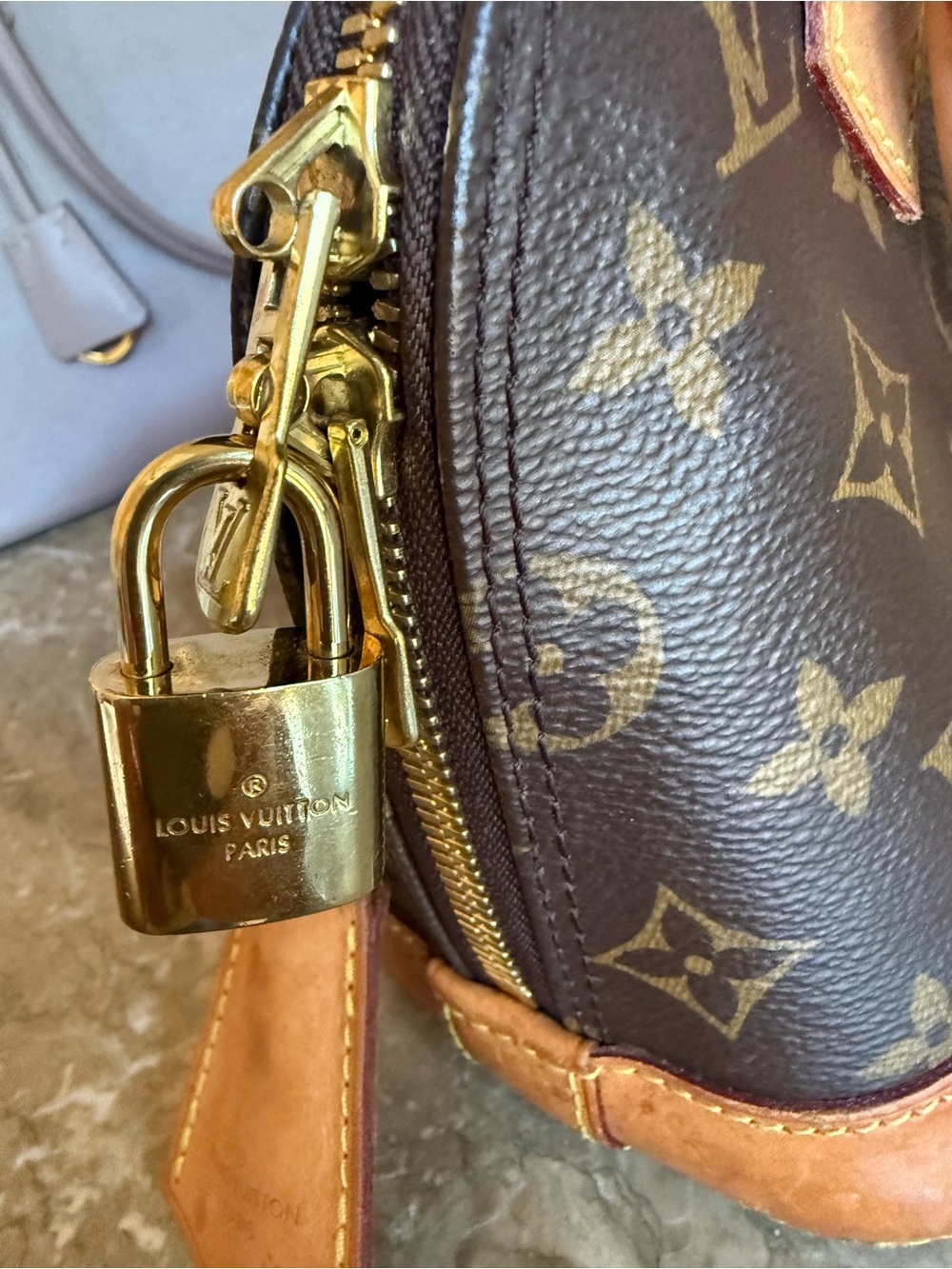 Louis Vuitton Monogram Alma BB Crossbody in Dark Brown and Tan! Authentic COA - Picture 8 of 16